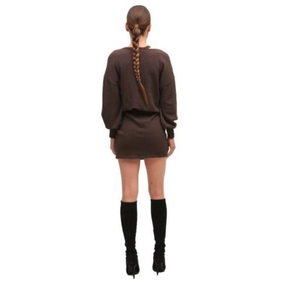 N:PHILANTHROPY Alexandria Sweatshirt Dress in Chocolate NWT Medium - Picture 5 of 10